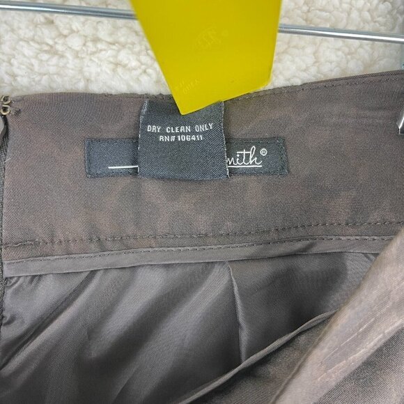 Willi Smith Women's Brown Animal‎ Print A-Line Work Wear Business Skirt Size 4 - Picture 8 of 8